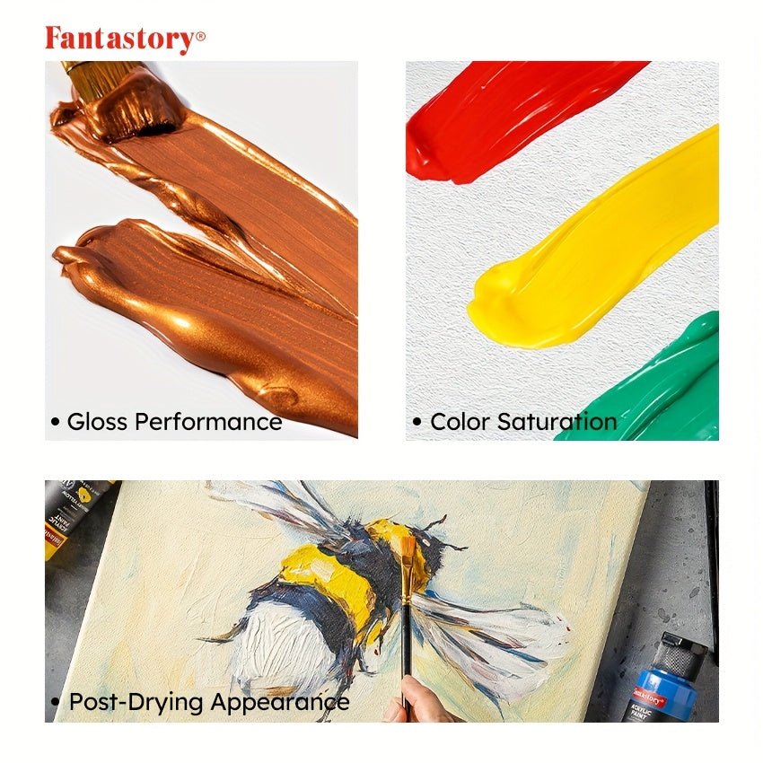 Acrylic Paint Set with Water-Resistant, 2oz, Wood for practical home use - product gallery image 5