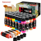 Acrylic Paint Set with Water-Resistant, 2oz, Wood for practical home use