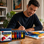 Acrylic Paint Set with Water-Resistant, Waterproof, 120ml, Wood - product gallery image 5