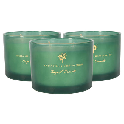 Nicola Spring Scented Candle - 130g/350g - Natural Soy Wax Candles Relaxing Fragrance Gift Set Aromatherapy Candle