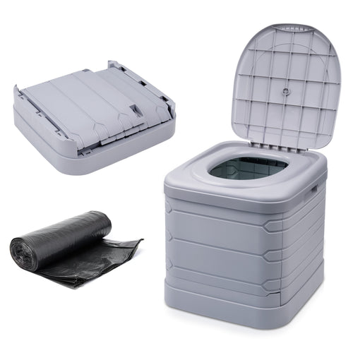 24L Portable Camping Toilet – Compact Outdoor Travel Potty Loo for Caravan, Folding Toilet, Fishing, Hiking, Festivals & Picnics – Lightweight, Easy-Clean Design