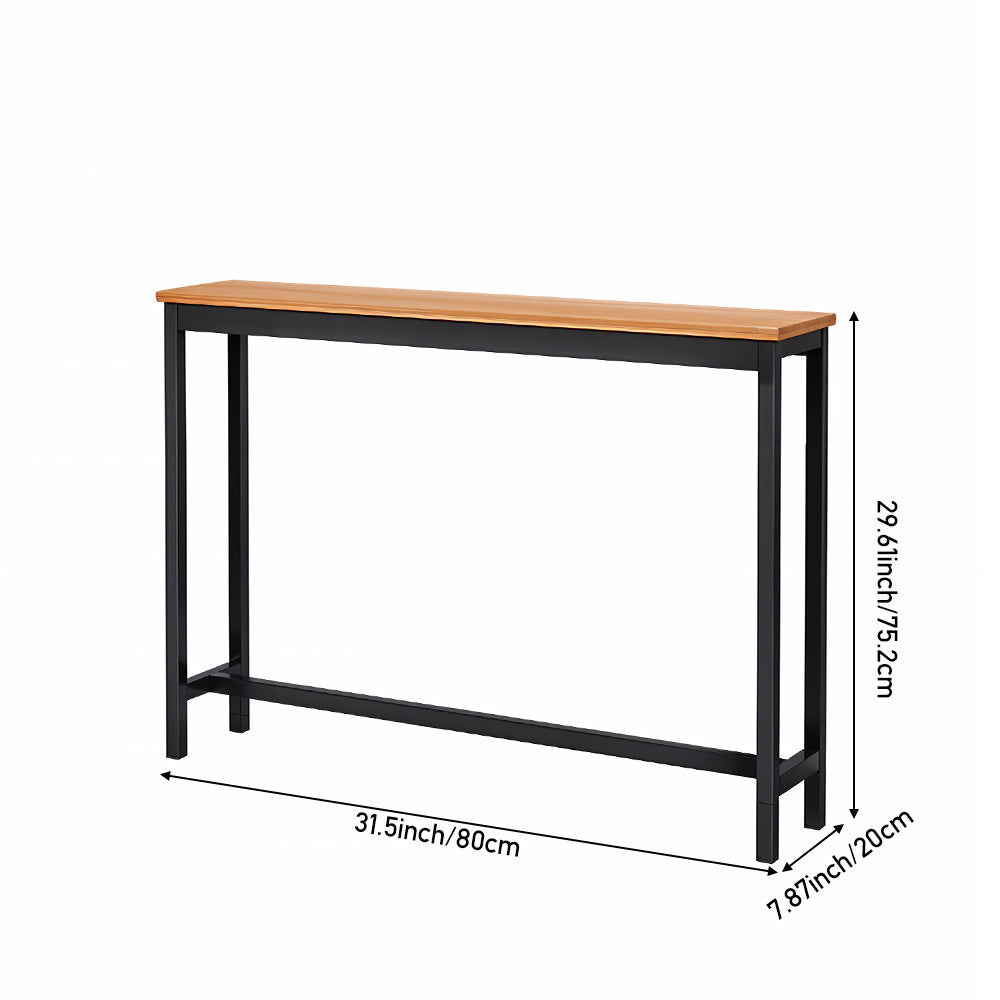 1pc Simple Long Shelves for Home Use, Narrow Sofa Side Table in The Living Room, Storage Table Against The Wall At The Head of The Bed in The Bedroom, and Narrow Shelves in The Floor-to-ceiling Entrance, 80*20*75.2cm