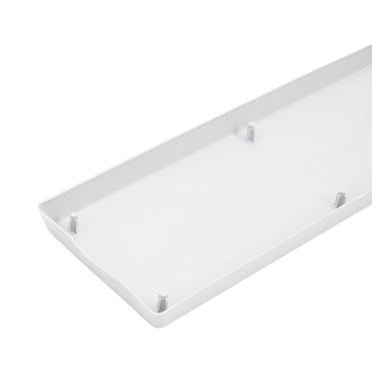 5pcs Balcony Vegetable Basin, Long Strip Horon Basin, Outdoor Creative Plastic Vegetable Planting Box, Available in White, Gray, Dark Green And Brick Red. Available Sizes: L42.5*W17*H14Cm/L49.5*W19*H*14Cm