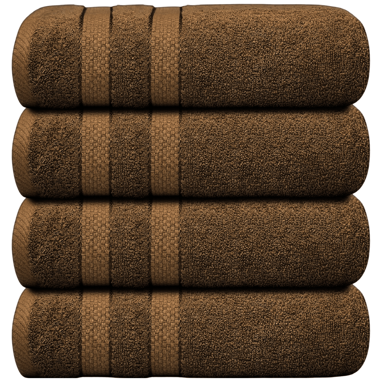 4 X Large Jumbo Bath Towels 100% Egyptian Cotton -75 x 150 cm- Soft Quick Dry Hotel Spa Big Bathroom Towels Set