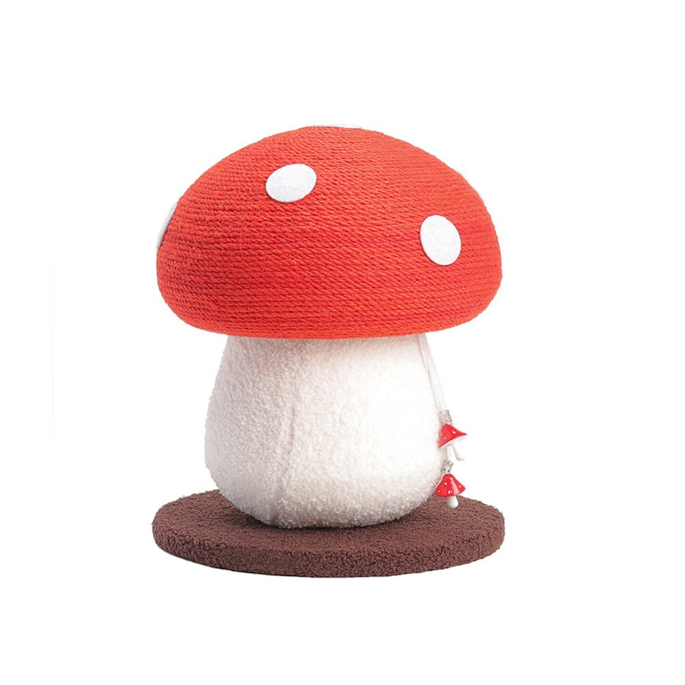 Mushroom Cat Scratching Post 28x28x34cm – Cute Sisal Scratch Pad for Indoor Cats, Furniture Protector & Claw Maintenance Cat Scratcher