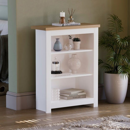 3 Tier Bookcase, 3 Tier Bookcase Shaker Style Spacious Storage Shelving Unit Organizer, Home Office Livingroom Bedroom Furniture