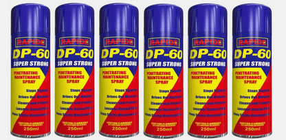 6x Rapide DP60 Multi-Purpose Maintenance Lubricating Oil 250ml Rust Protection, Moving Parts Care, Tools, Hinges & Mechanical Equipment