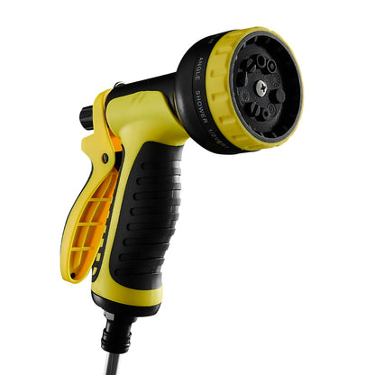 Complete Watering Kit/ Garden Hose Reel Trolley Portable With 20-50M Hose Pipe, Sprinkler Gun & Connector - Heavy Duty Watering System for Outdoor/Lawn/Car Wash (Yellow)