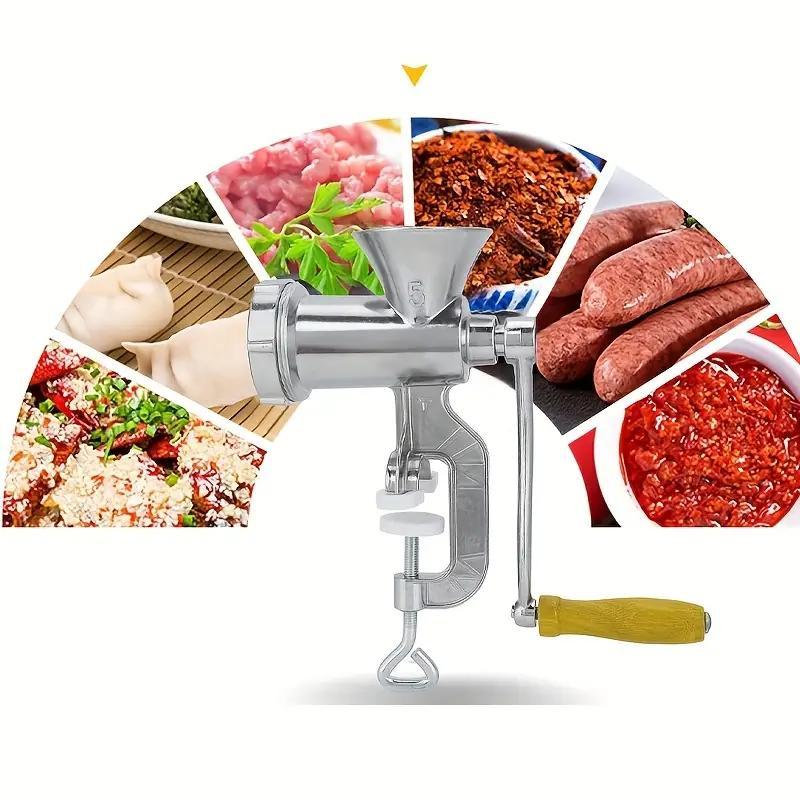 Six-in-One Manual Meat Grinder and Sausage Maker