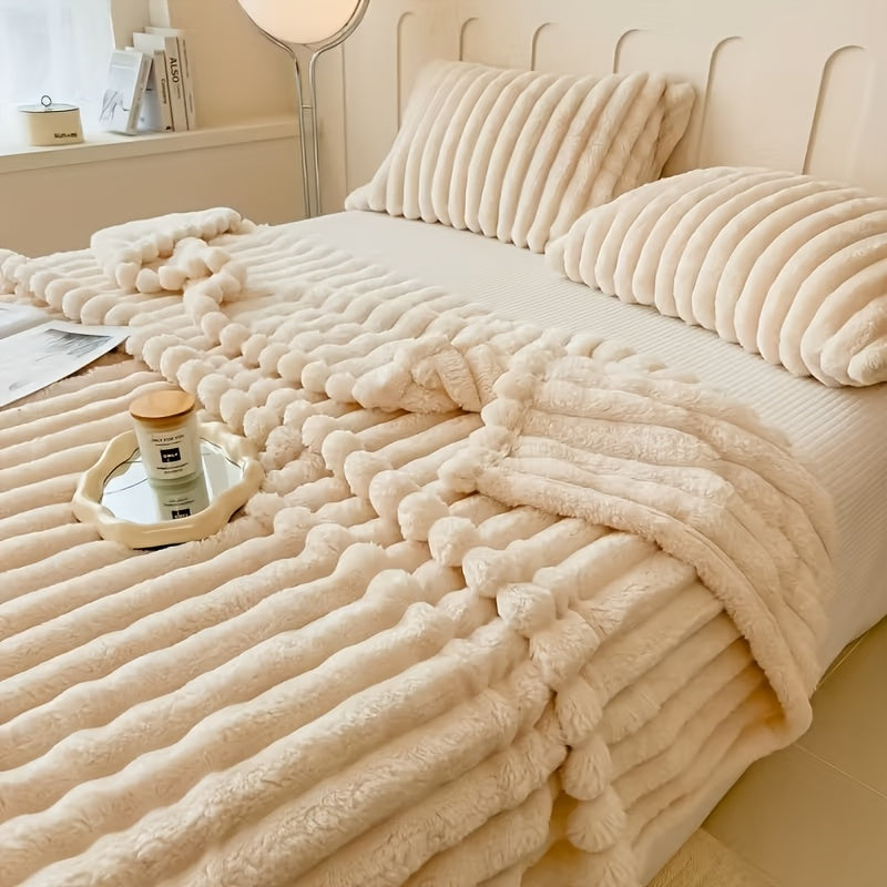 Thick, Soft And Comfortable Blanket, Warm Blanket, Nap Blanket, Air Conditioning Blanket, Office Outdoor Camping Gift Blanket, Suitable for All Seasons, New Year'S Gift Blanket