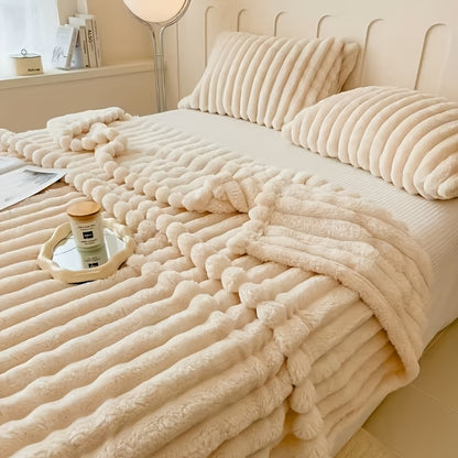 Thick, Soft And Comfortable Blanket, Warm Blanket, Nap Blanket, Air Conditioning Blanket, Office Outdoor Camping Gift Blanket, Suitable for All Seasons, New Year'S Gift Blanket