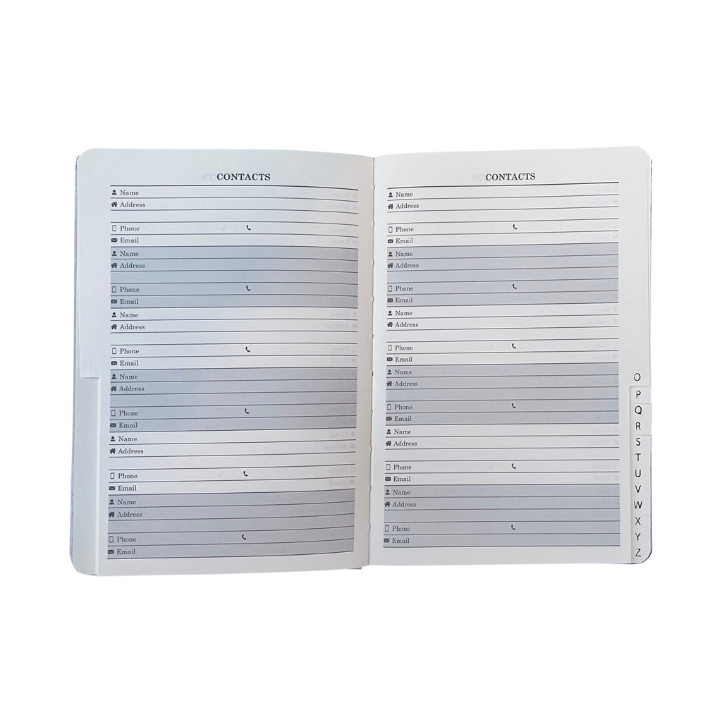 Address Books & Organiser with A5 Birthday Book Vintage Linen Cover - product gallery image 3