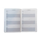 Address Books & Organiser with A5 Birthday Book Vintage Linen Cover - product gallery image 3