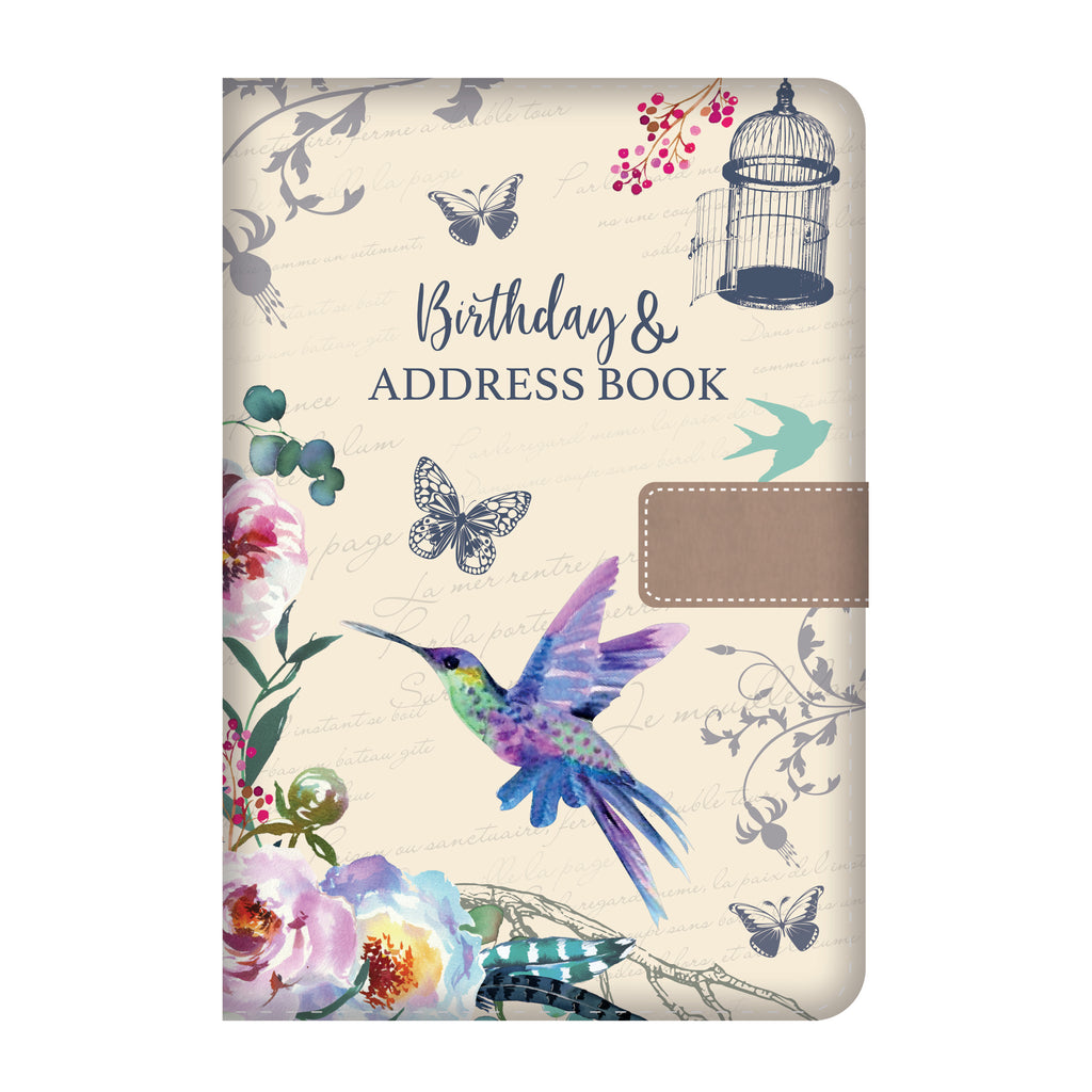 Address Books & Organiser with A5 Birthday Book Vintage Linen Cover - product gallery image 5