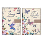 Address Books & Organiser with A5 Birthday Book Vintage Linen Cover - product gallery image 6