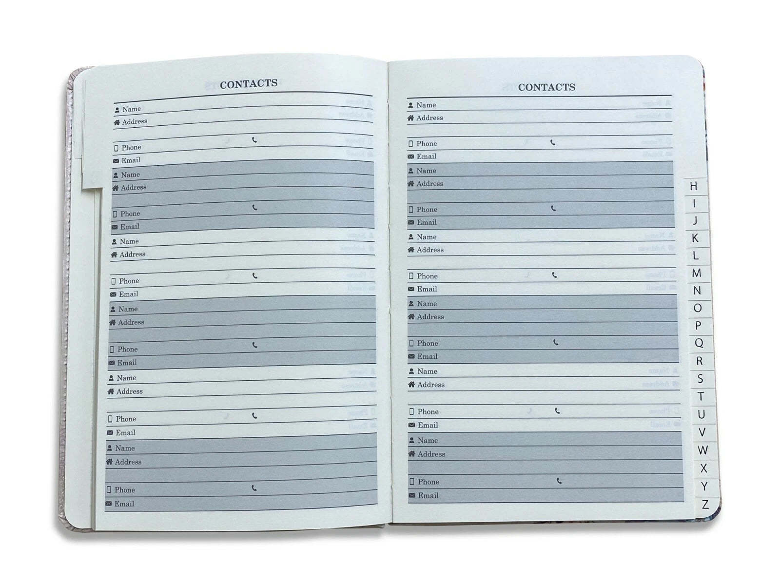 Address Books & Organiser with A5 Birthday Book Vintage Linen Cover - product gallery image 9