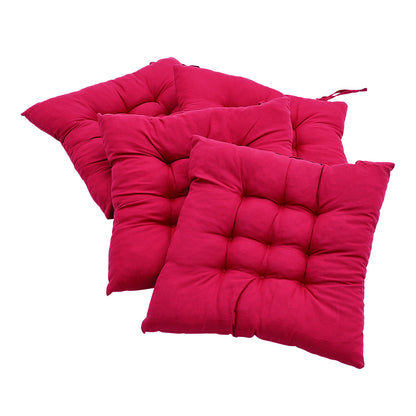 Rose Red Four-piece Outdoor Seat Cushion Combo, Specifications 40×40×5 Cm, Aloe Cotton and Pearl Cotton Blended Material, Creates A Comfortable Sitting Sensation Experience for Courtyard and Terrace