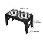 Adjustable Height Pet Feeder Total of 5 with Non-Slip, Stainless Steel - product gallery image 2