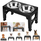 Adjustable Height Pet Feeder Total of 5 with Non-Slip, Stainless Steel - product gallery image 4