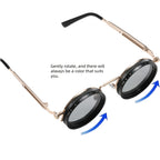 Adjustable Retro Fashion Glasses Alloy Novelty Eyewear with Case and Cloth - product gallery image 10