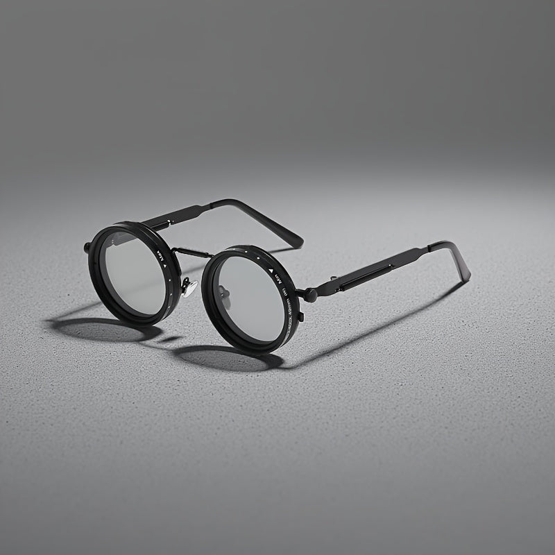 Adjustable Retro Fashion Glasses Alloy Novelty Eyewear with Case and Cloth - product gallery image 14