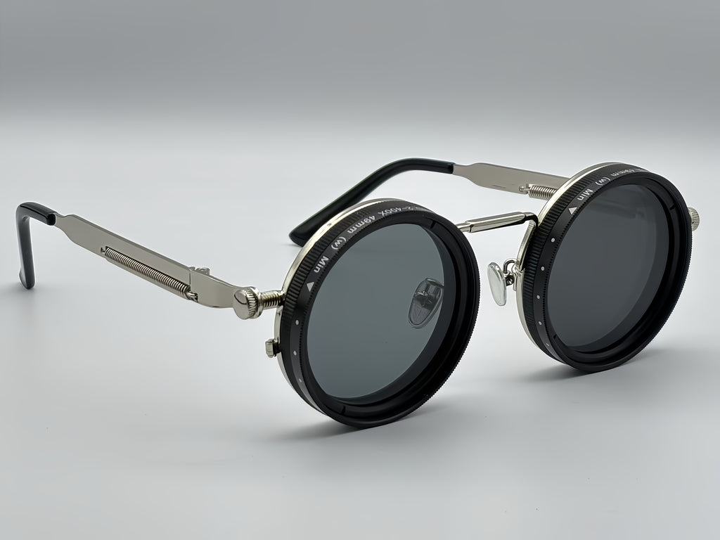 Adjustable Retro Fashion Glasses Alloy Novelty Eyewear with Case and Cloth - product gallery image 17