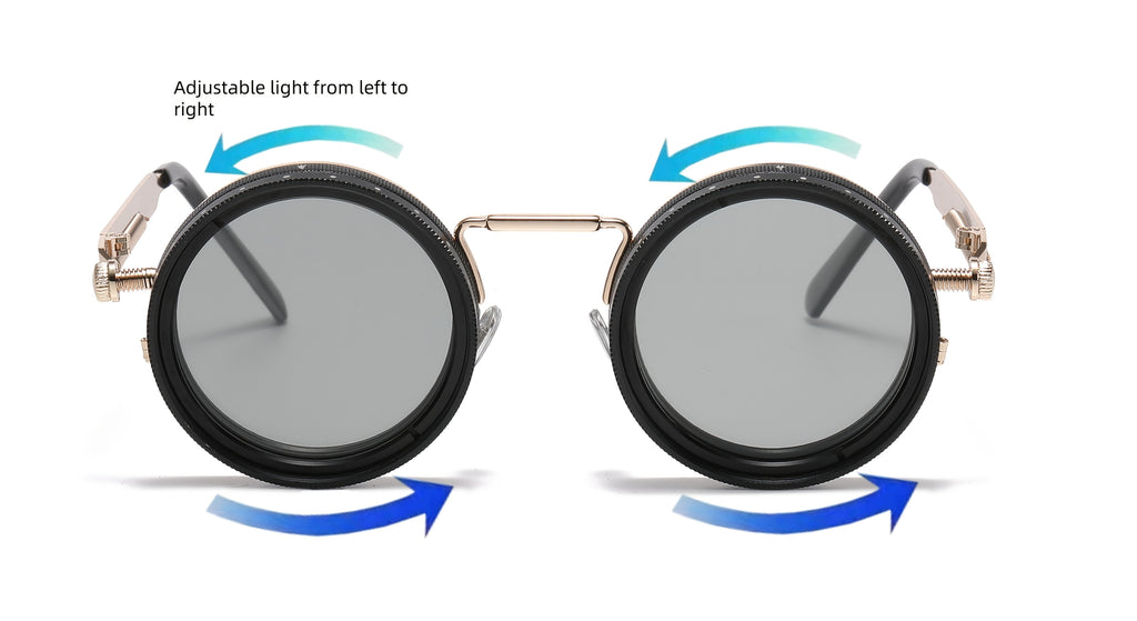 Adjustable Retro Fashion Glasses Alloy Novelty Eyewear with Case and Cloth - product gallery image 20