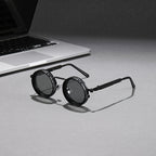 Adjustable Retro Fashion Glasses Alloy Novelty Eyewear with Case and Cloth - product gallery image 3