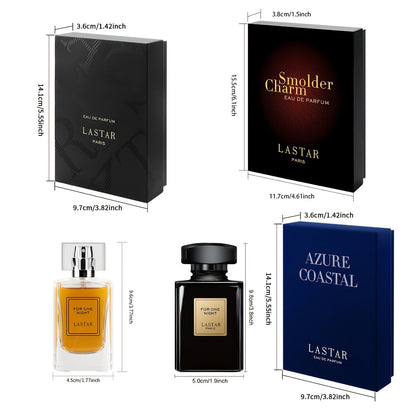 [Week Perfume Set] Men's Perfume Cologne Gift Box, 1 Bottle, 100ml/55ml/50ml, Amber Sandalwood, Cover Up Odor Of Sweat, Contract Different Fragrance Experience for A Week, Feel Surprise Romantic Charm, Best Gift for Christmas Birthday Party Travel