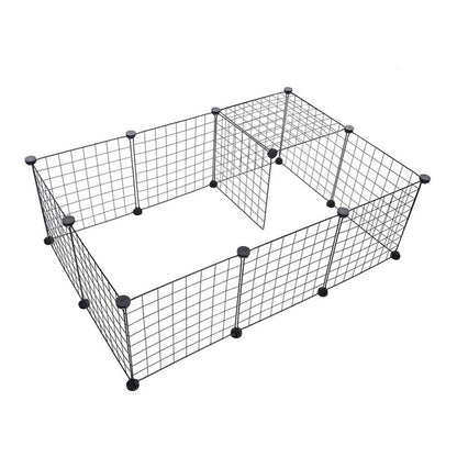 Dog Playpen, Cat Playpen, Small Animal Playpen Metal Pet Playpen for Small Dogs Cats Including 12 Panels, Portable Small Animal Wire Cage for Indoor Yd Fence for Guinea Pigs, Rabbits Kennel Crate Fence, Dog Fence for Puppy, Kitten, Hamster, Turtle, Hedgeh