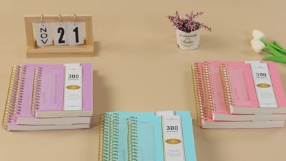 A4 Lined Notebook Notepad, Spiral Journal Notebook with 300 Pages/150 Sheets 100GSM Paper, No Bleed, Wirebound Hardback Thick Note Books for Women/Men, PVC Cover Notepad, 21 X 28.5cm, School Supplies