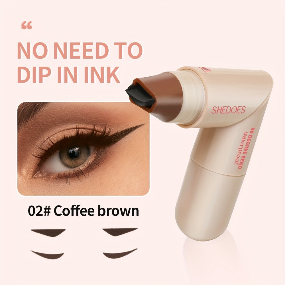 4pcs Double-Ended Rotating Eyeliner Stamp Set - One Stamp Creates Perfect, Waterproof, Smudge-Proof, and Sweat-Resistant Eyeliner for Symmetrical Application. Ideal for Beginners and Perfect as a Gift
