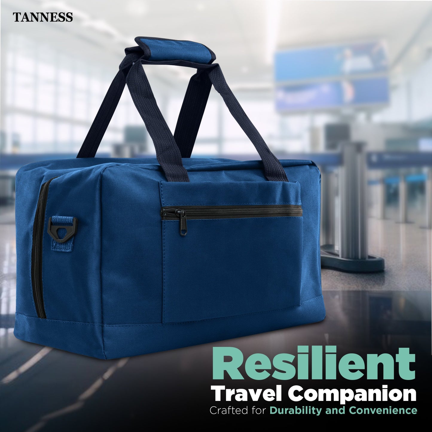Tanness Ryanair 40x20x25 Cabin Bags with Adjustable Shoulder Strap | 40x20x25 Cabin Bag Holdall Bag, Travel Bag, Under Seat Cabin Bag | Hand Luggage Bag Carry On Bag | Cabin Suitcase Bags
