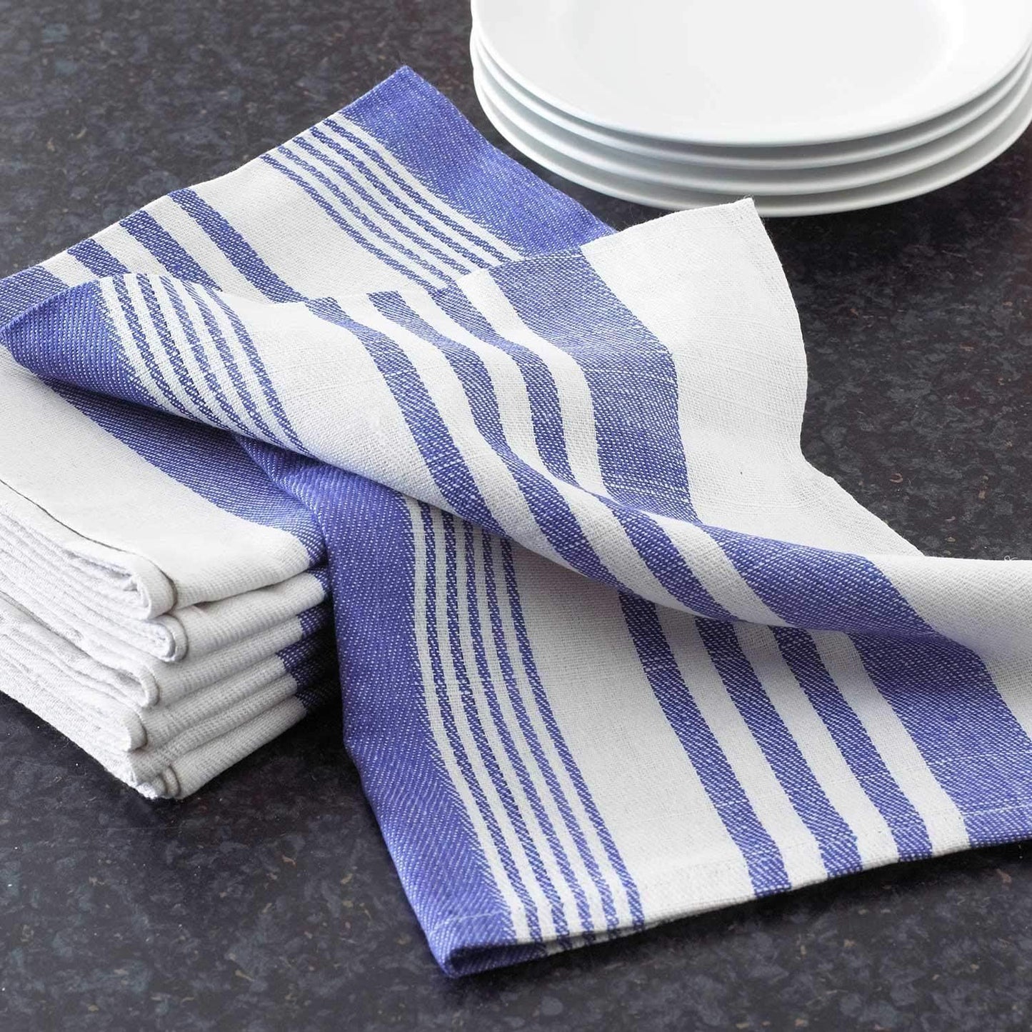 Pack of 10 Aston Large Tea Towel Dish Towels 100% Cotton Kitchen Towels, Bar Towels and Tea Towels 50cm x 70 cm