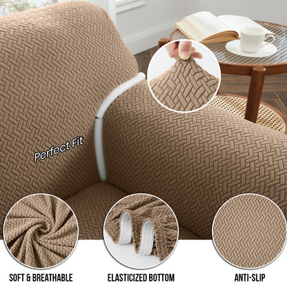 1pc Stretchable Spandex Elastic Sofa Cover – 1, 2, 3 Seater Polyester Spandex Furniture Protector, Anti-Slip Grip & Pet-Friendly, Machine Washable, Perfect for Living Room & Home Decoration