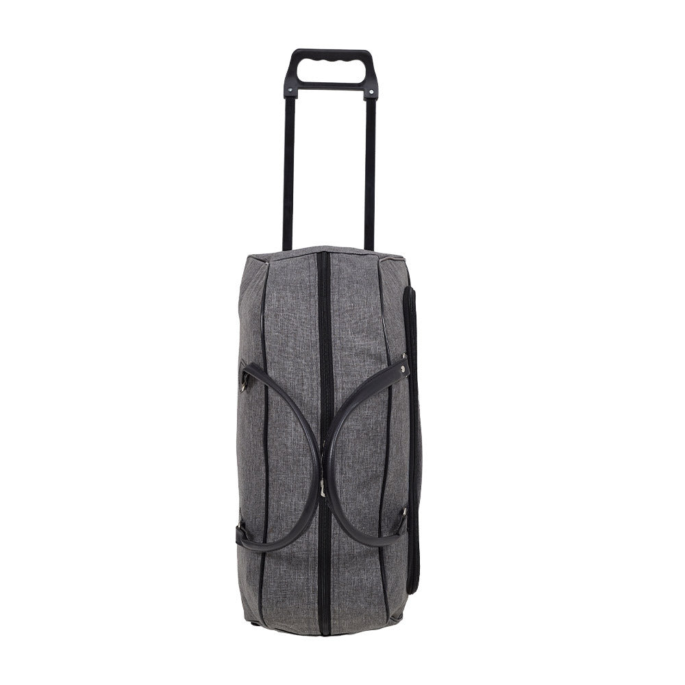 Foldable Wheeled Travel Duffel Bag, Large Capacity Rolling Handheld Luggage for Family Vacations, Outdoor, and Short Trips, Easy - To - Carry Tote with Durable Build