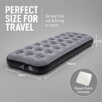 Air Bed with Single Pump Flocked Inflatable Camping - product gallery image 6