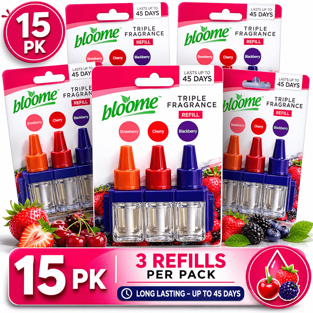 Air Freshener with 15 Pack, 15pk, SOL Triple Berry Plug-In Refills