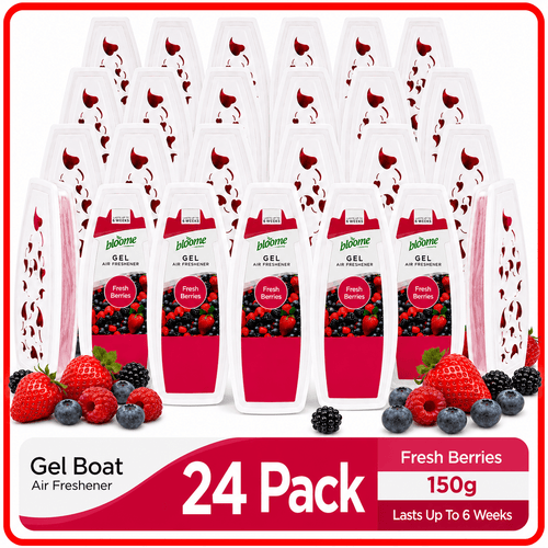 Air Freshener with 150g, 24 Pack, 24pk, Gel Fresh Berries Long Lasting Room