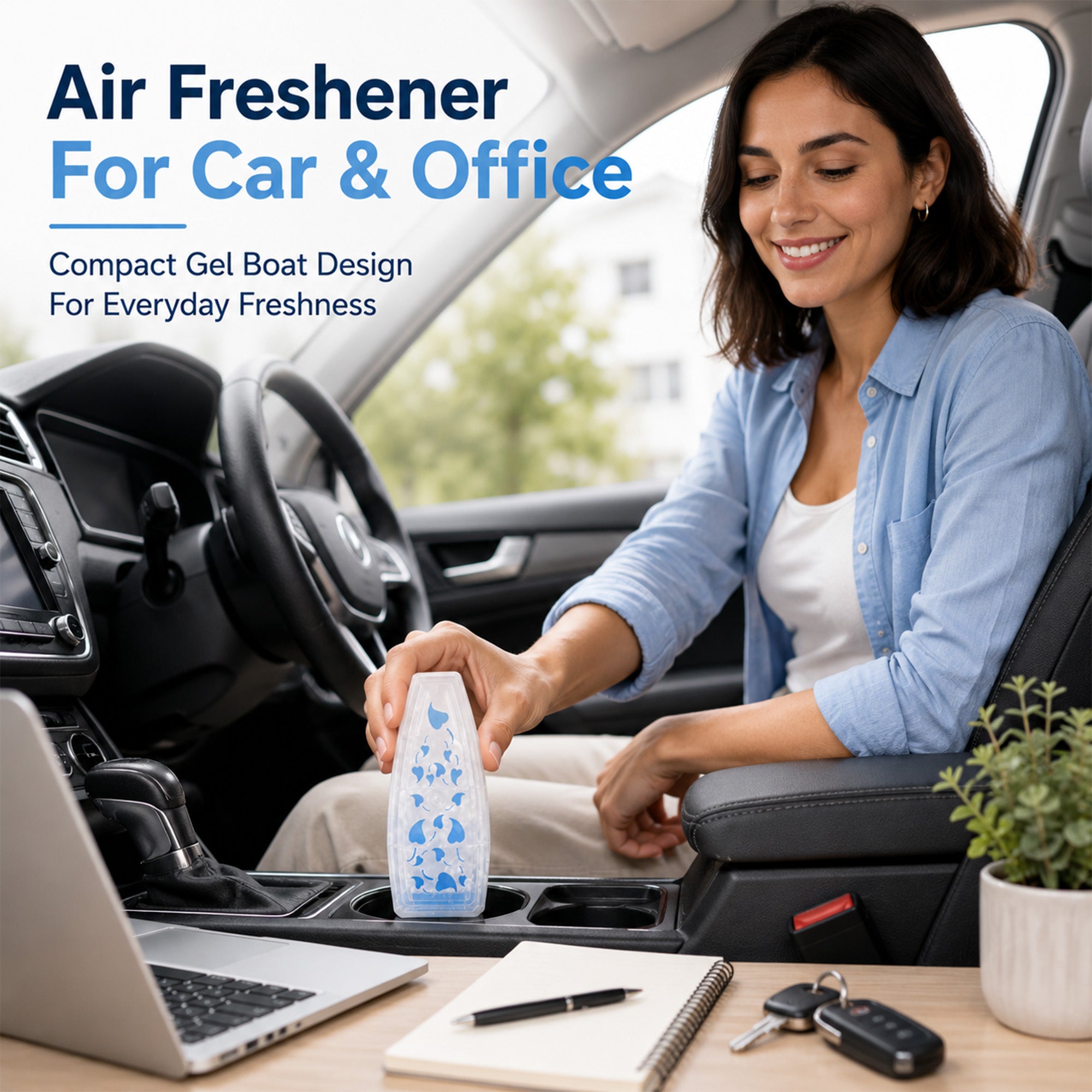 Air Freshener with 150g, Cotton, 24 Pack, 24pk, Gel Cotton Breeze Long Lasting Room - product gallery image 5