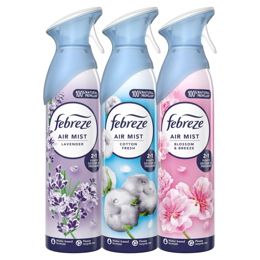 Air Freshener with 185ml, Cotton, 3 Pack, 185 ml (Pack of 3)
