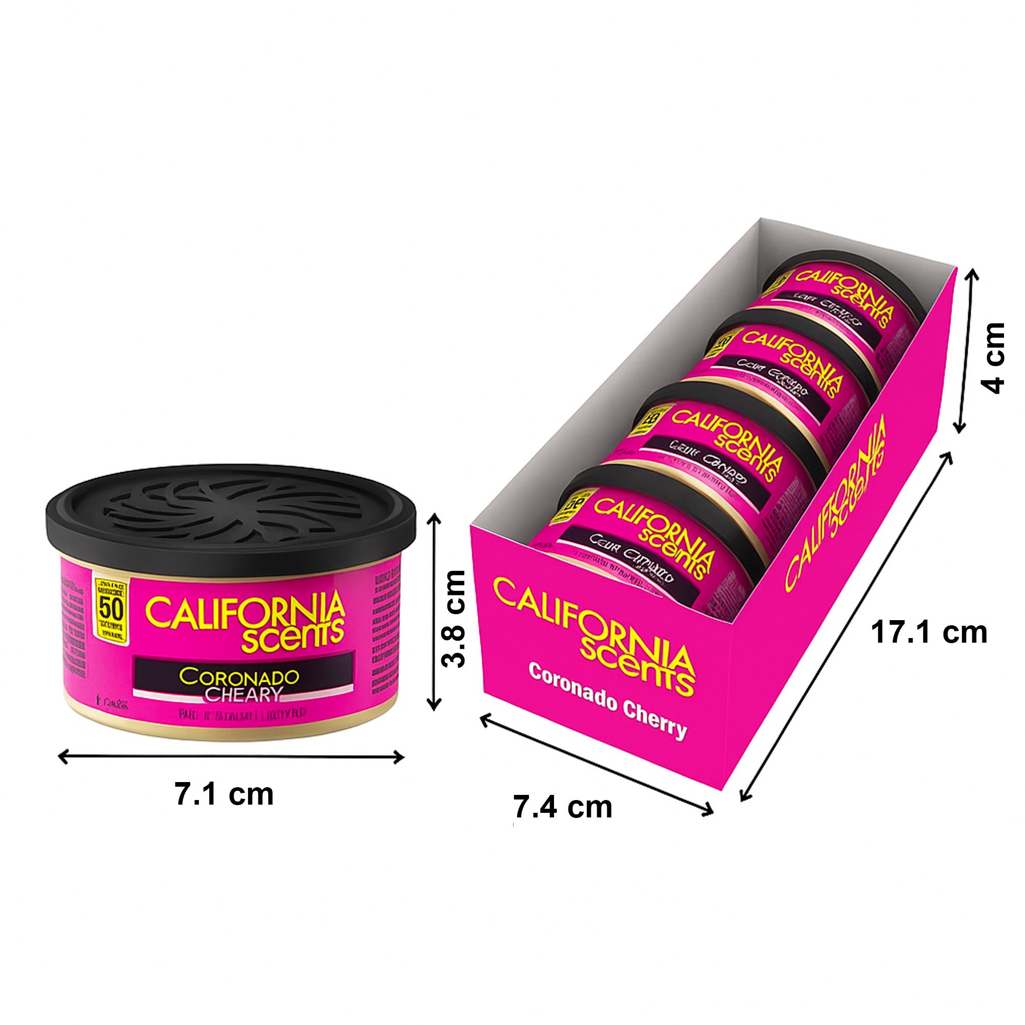 Air Freshener with 4 Pack, 4x California Scents Coronado Cherry Air Freshener - product gallery image 4