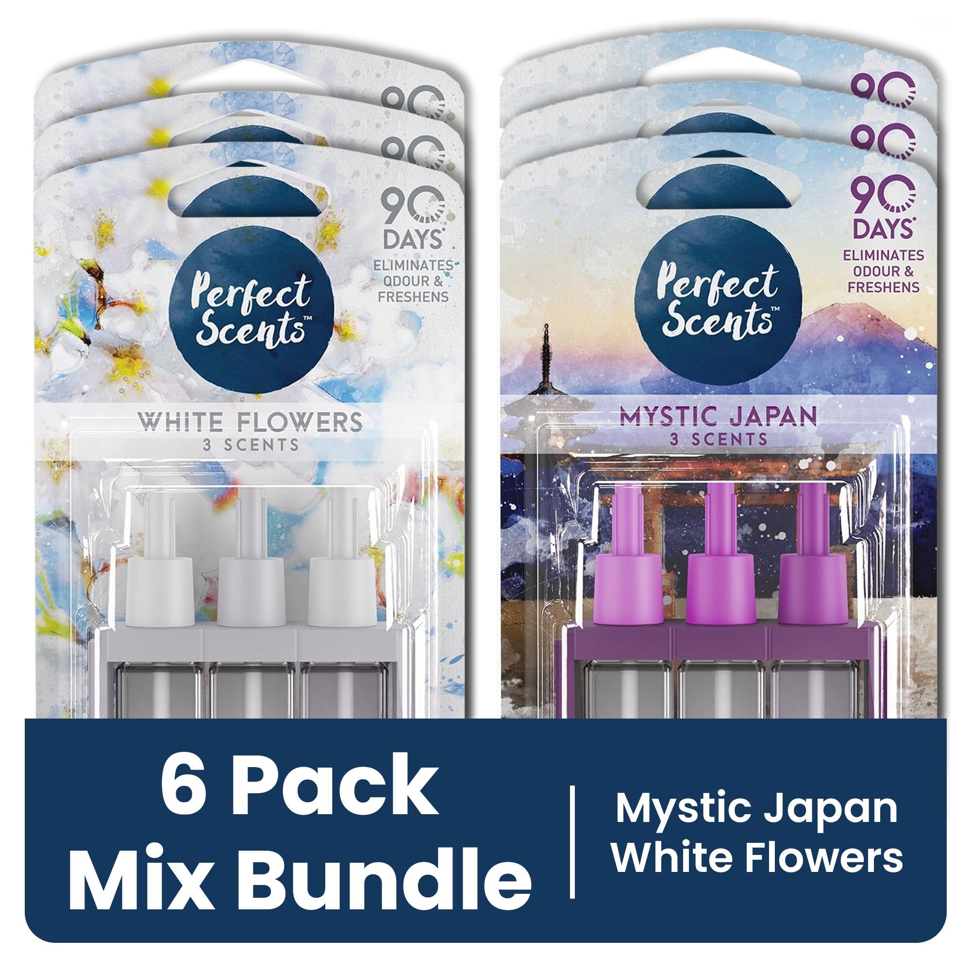 Air Freshener with 6 Pack, AS SHOWN, Scents Scent Refill Compatible 3volution