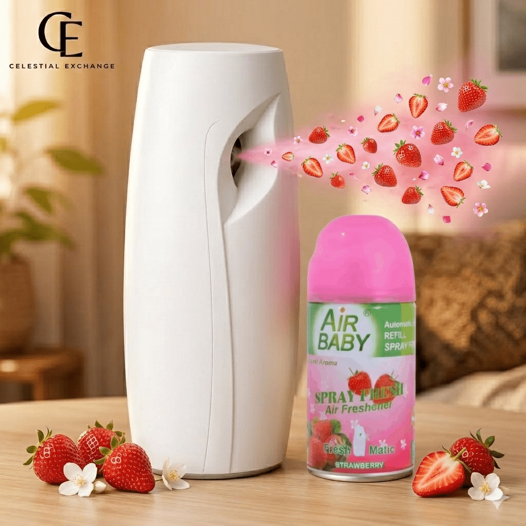 Air Freshener with Wall-Mounted, 3 Sprays & 1 Dispenser - product gallery image 4
