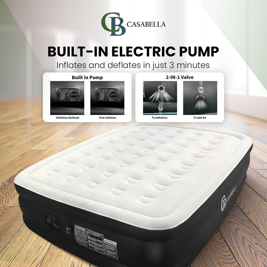Airbed with Foldable, Waterproof, Casabella Built-In Electric Pump - product gallery image 7