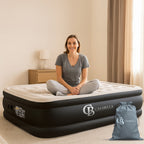 Airbed with Foldable, Waterproof, Casabella Built-In Electric Pump