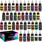 Airbrush Paint with 20ml, Acrylic, Colours Thinners Water-Based Acrylic Bottles
