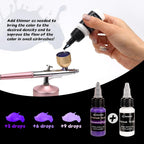 Airbrush Paint with 20ml, Acrylic, Water-Based Acrylic or Colours Thinner Bottles - product gallery image 2