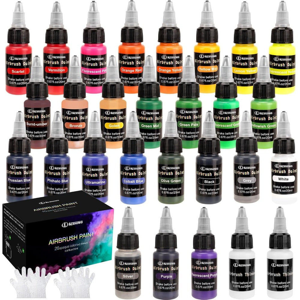 Airbrush Paint with 20ml, Acrylic, Water-Based Acrylic or Colours Thinner Bottles - product gallery image 5