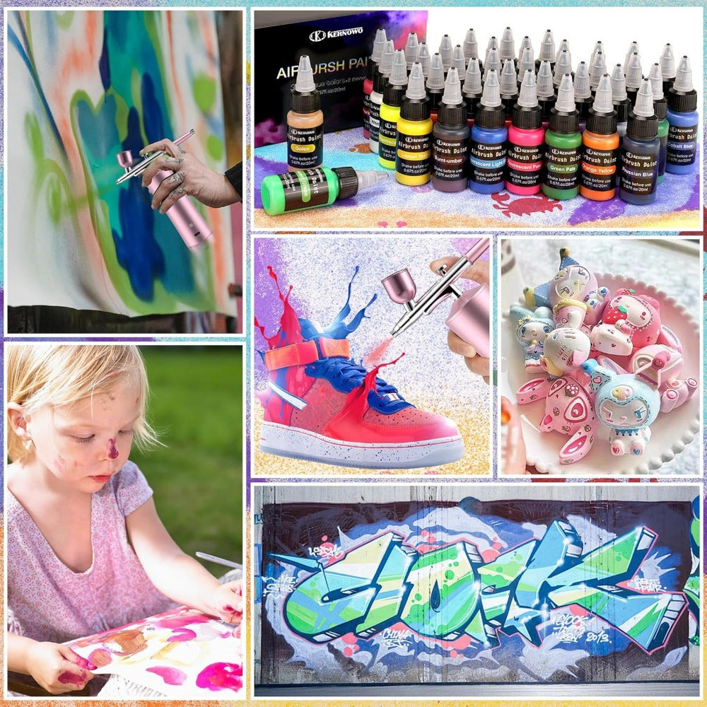 Airbrush Paint with 20ml, Acrylic, Water-Based Acrylic or Colours Thinner Bottles - product gallery image 6